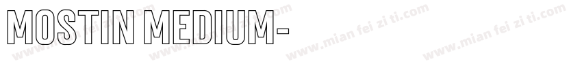 Mostin Medium字体转换